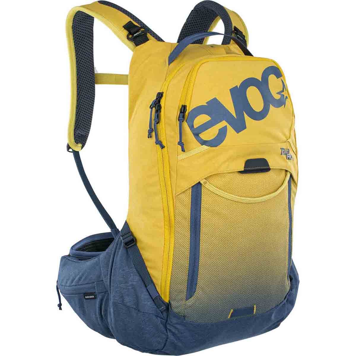 Plecak z grzbietem EVOC TRAIL PRO 16L żółty/niebieski