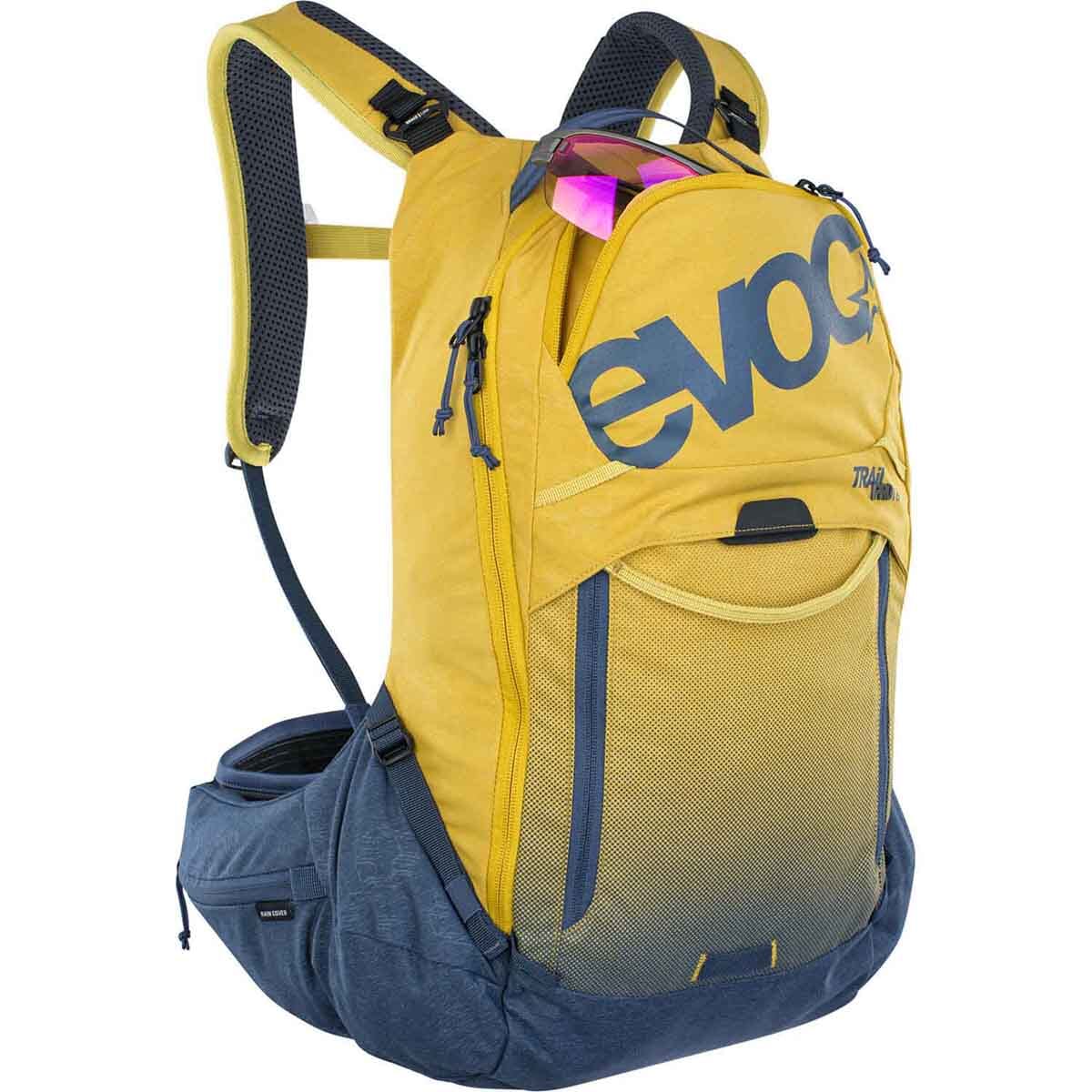Plecak z grzbietem EVOC TRAIL PRO 16L żółty/niebieski - Image 3