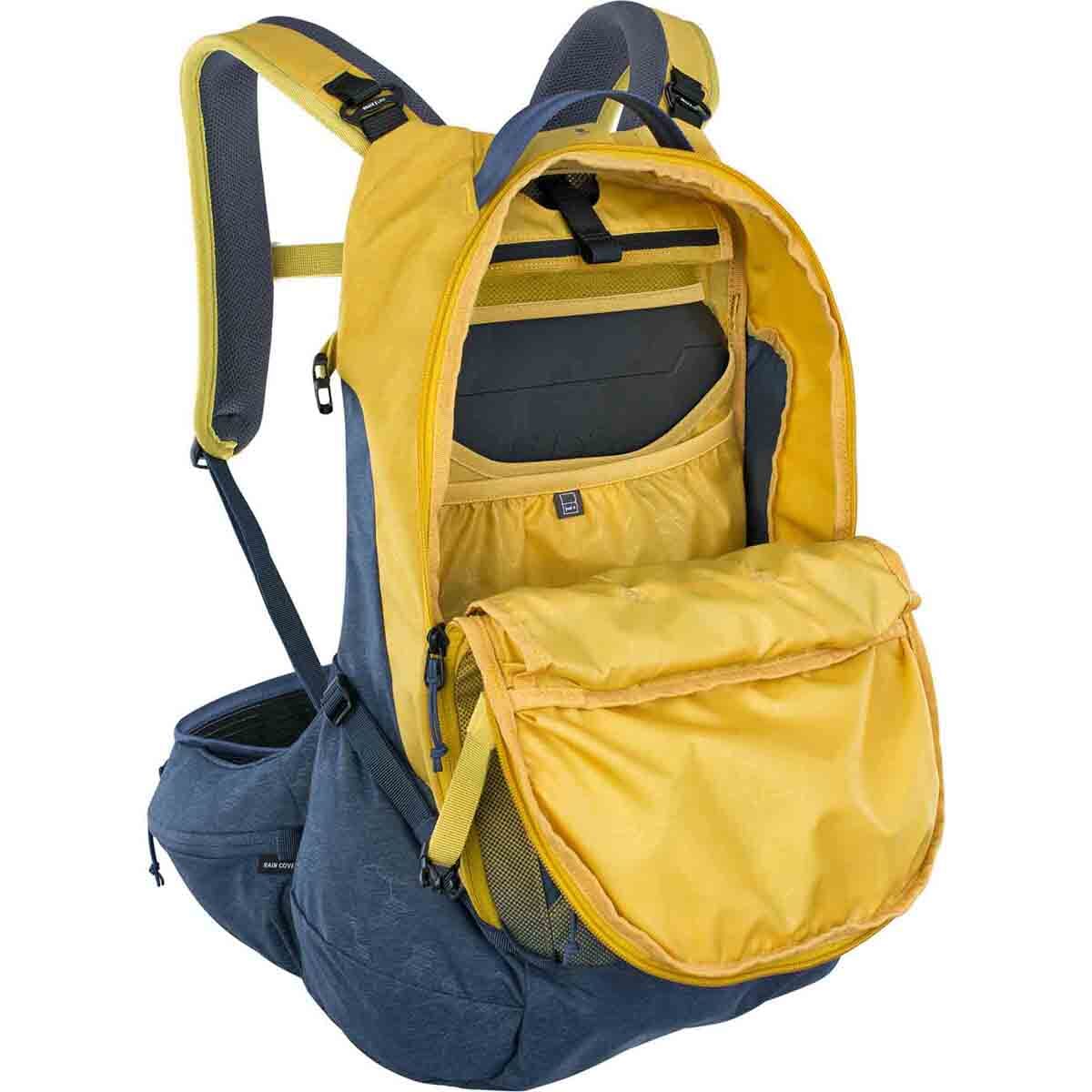 Plecak z grzbietem EVOC TRAIL PRO 26L żółty/niebieski - Image 3