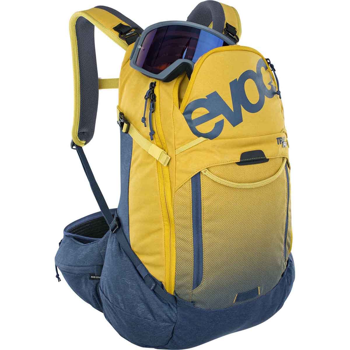 Plecak z grzbietem EVOC TRAIL PRO 26L żółty/niebieski - Image 4
