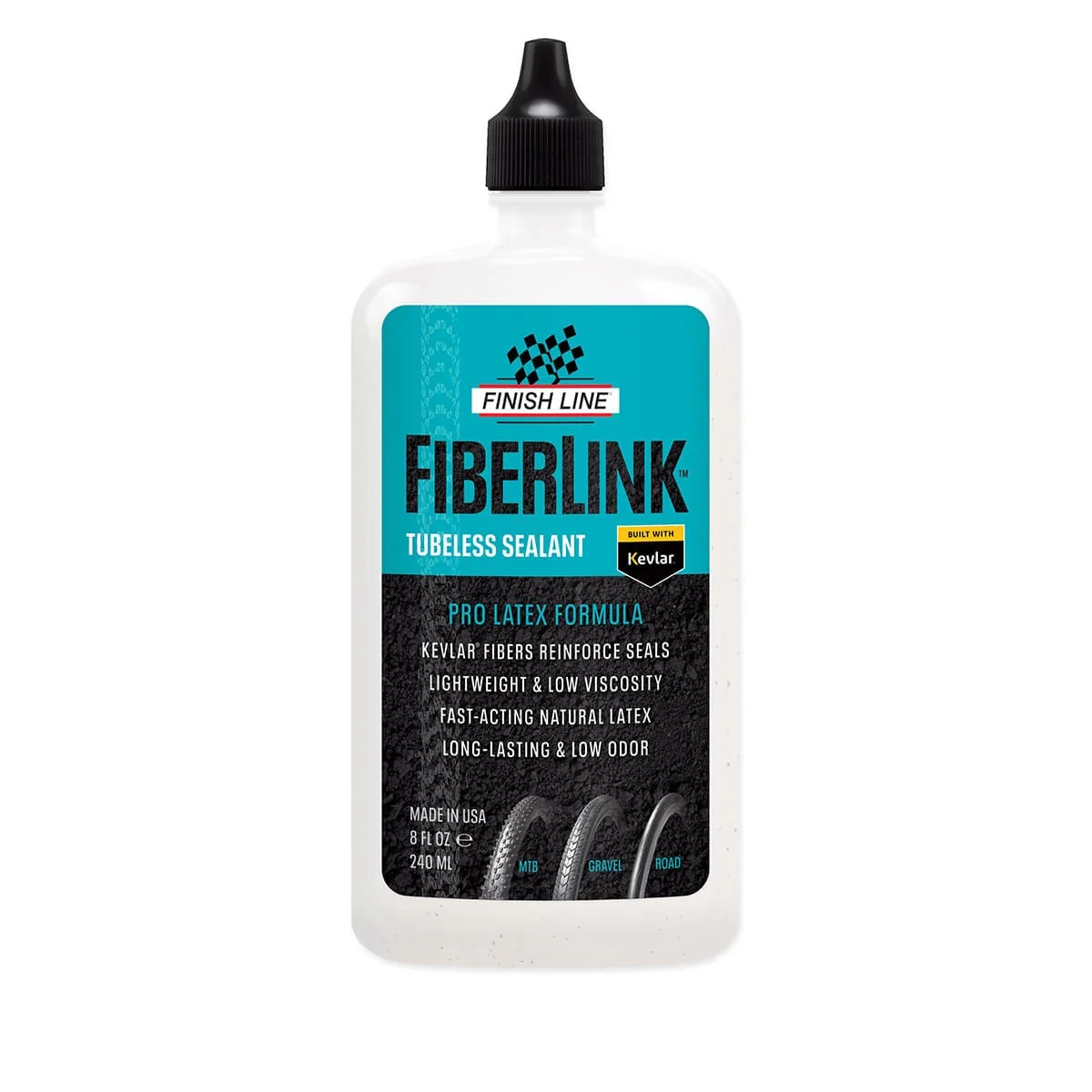 Płyn zapobiegawczy do opon bezdętkowych FINISH LINE FIBERLINK PRO LATEX (240 ml)