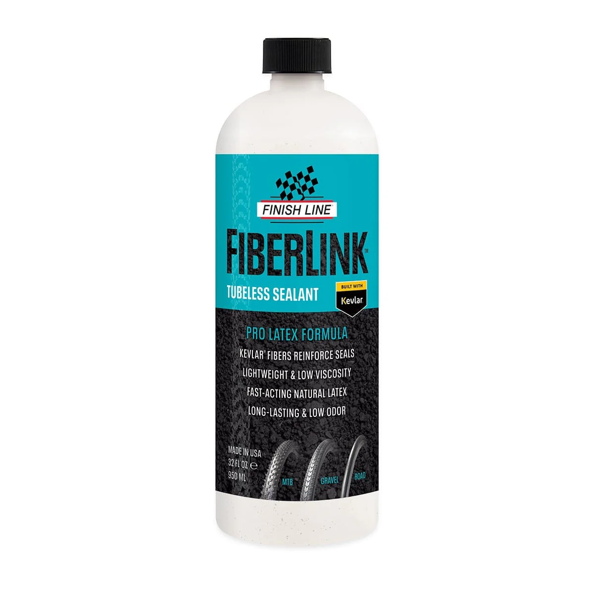 Płyn zapobiegawczy do opon bezdętkowych FINISH LINE FIBERLINK PRO LATEX (950 ml)
