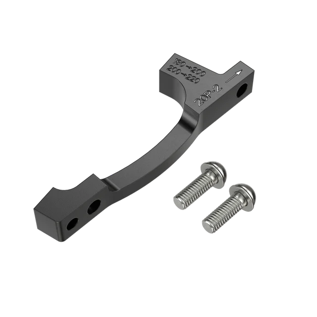 PM / PM SRAM P2 Disc 200/220 mm (+20 mm) Adapter przedniego / tylnego strzemienia + śruby i wkręty ze stali nierdzewnej