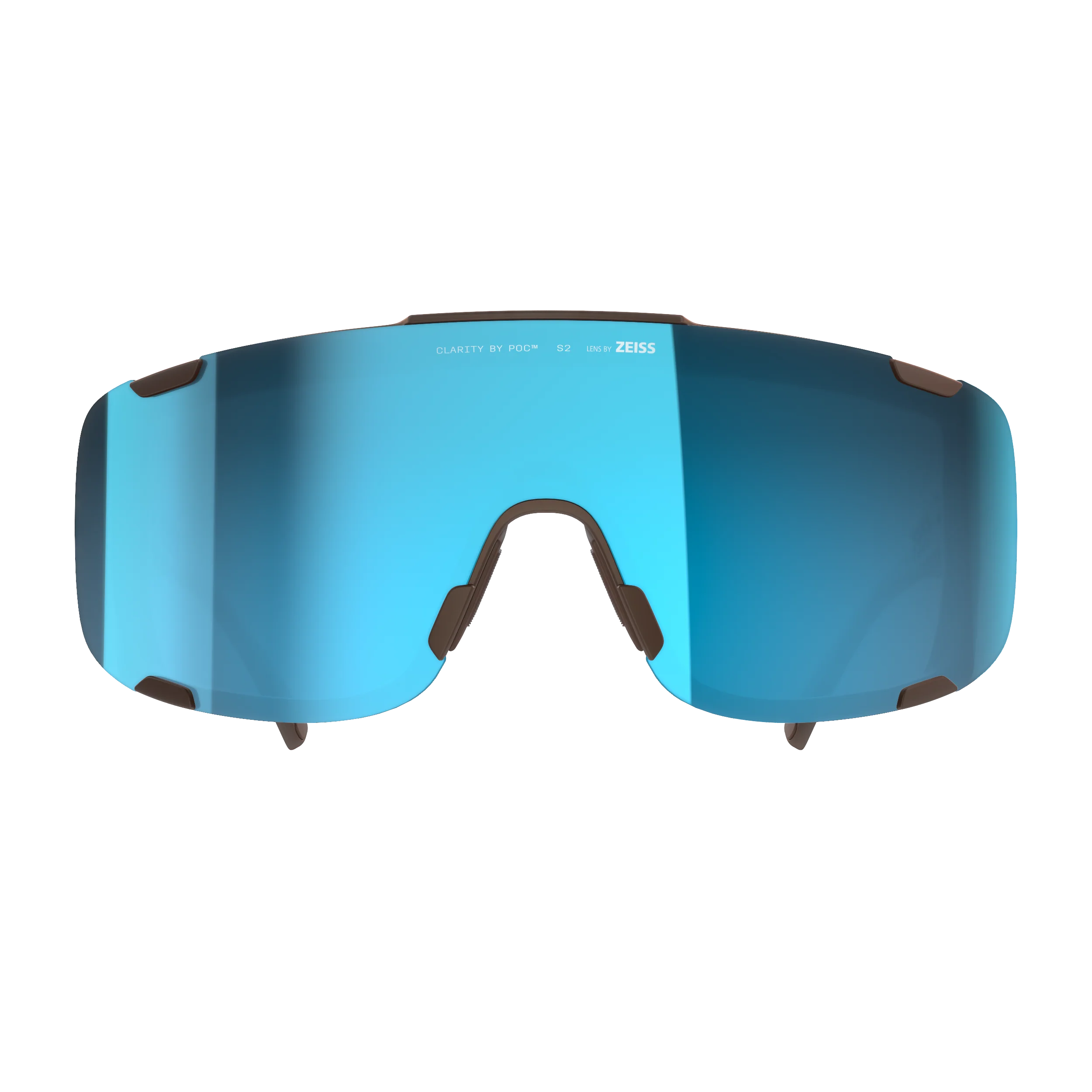 Okulary przeciwsłoneczne POC DEVOUR MID Brown Clarity Universal Sunny Turquoise Lens - Image 2