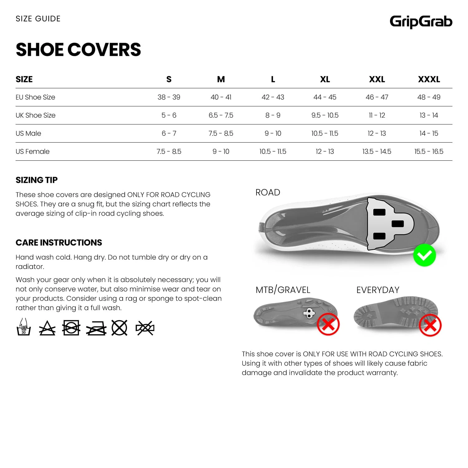 Pokrowiec na buty GRIPGRAB ARTIC 2 WATERPROOF ROAD czarny - Image 11
