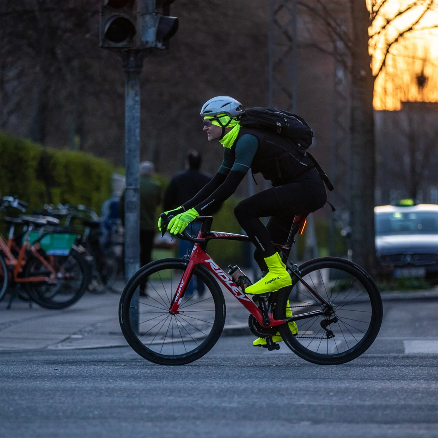 Pokrowiec na buty GRIPGRAB RIDE Hi-ViIS WATERPROOF Żółty - Image 10