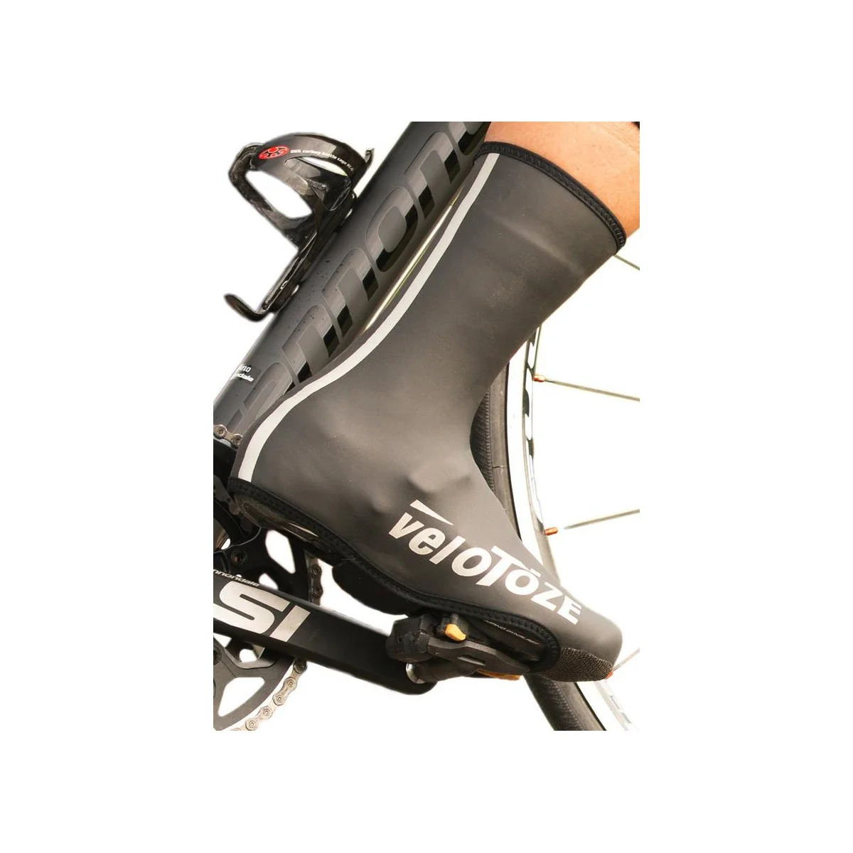 Pokrowiec na buty VELOTOZE HAUTES NEOPRENE czarny/biały - Image 4