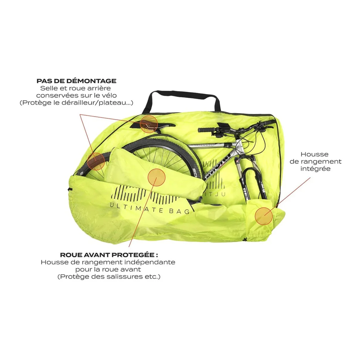 Pokrowiec na rower BUDS MTBAG LIGHT czarny - Image 3