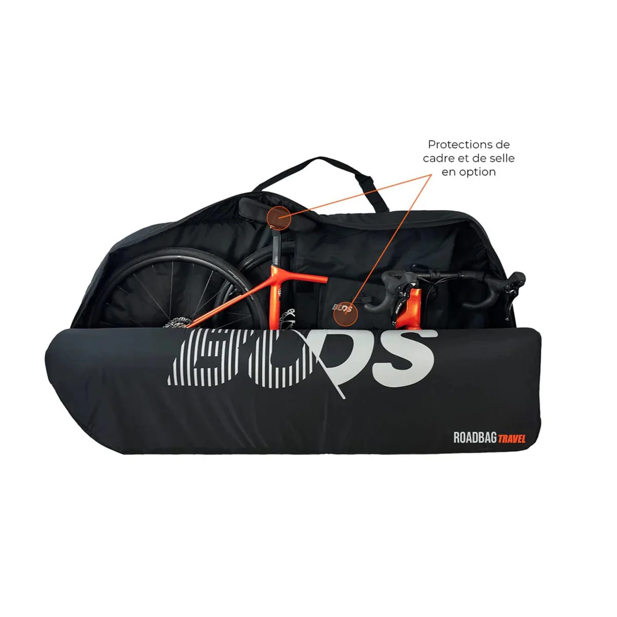 Pokrowiec na rower szosowy BUDS ROADBAG TRAVEL (Special Plane) czarny - Image 2