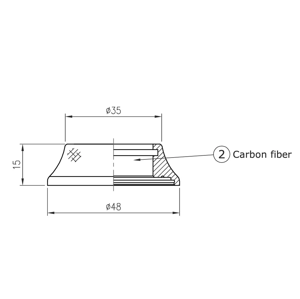 FSA Headset Cover N°42/48CF H2169B - Image 2