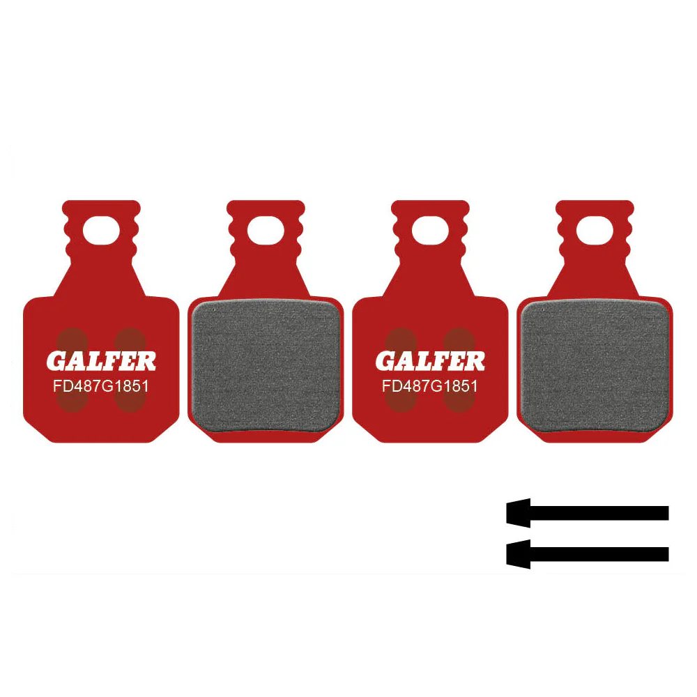 Półmetaliczne klocki hamulcowe GALFER ADVANCED Magura MT5 / MT7 (4 tłoczki)