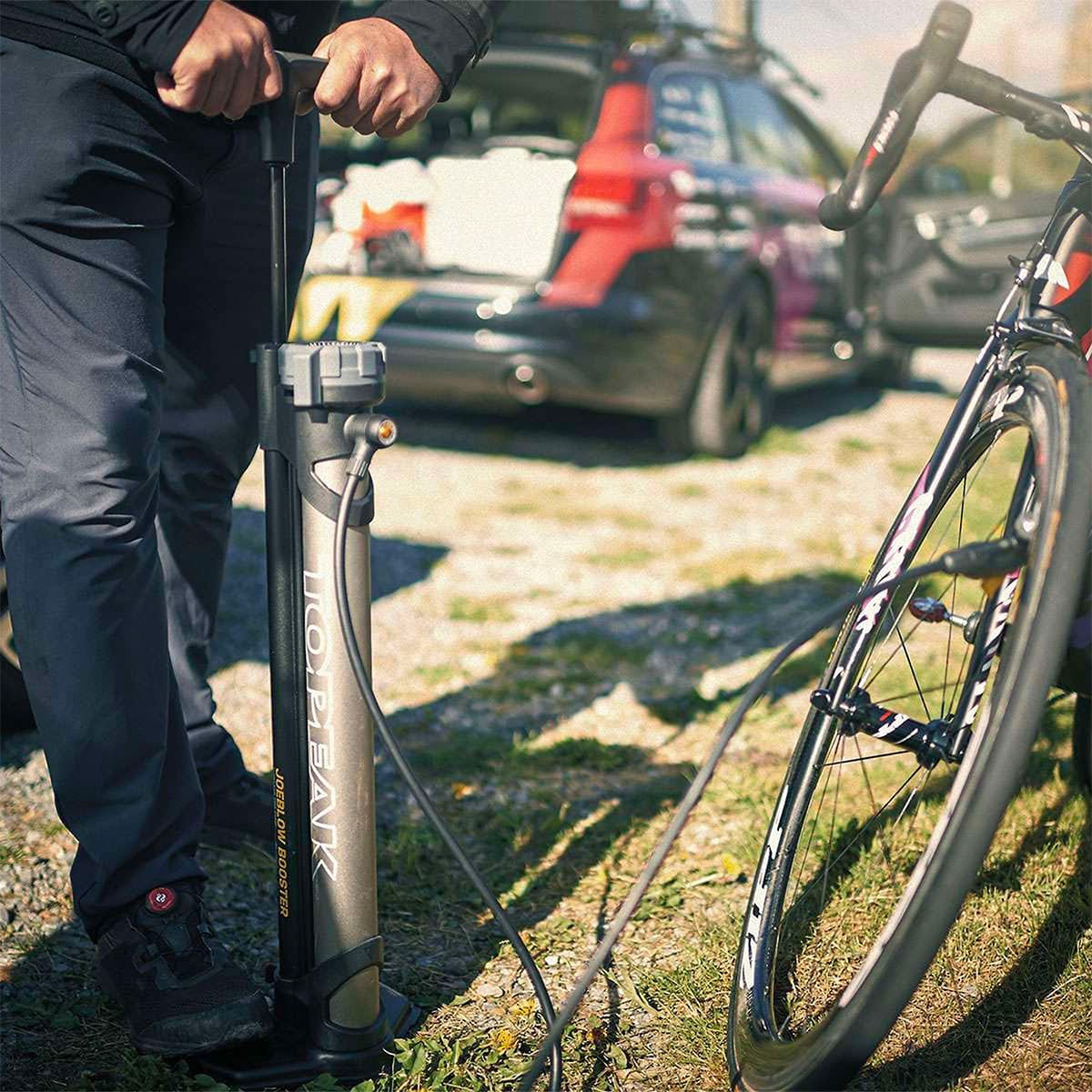 Pompka do stóp TOPEAK JOE BLOW BOOSTER szara - Image 5