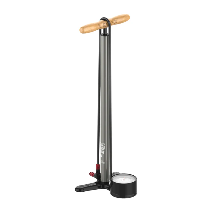 Pompka nożna LEZYNE STEEL FLOOR DRIVE 3.5 HV czarna - Image 5