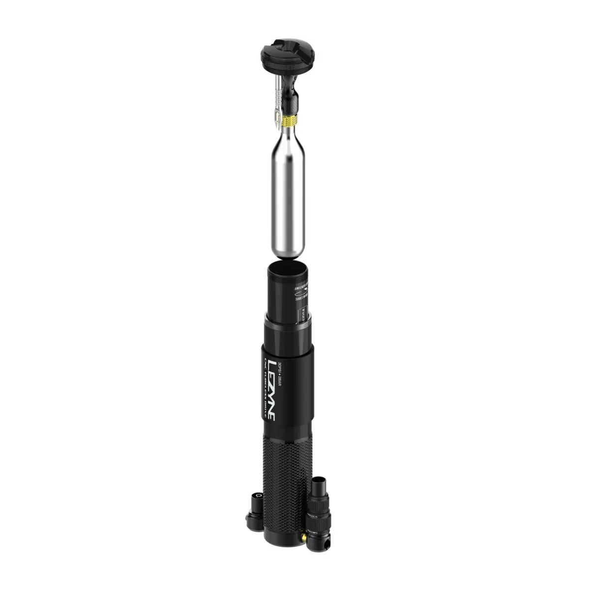 Pompka ręczna LEZYNE CNC TUBELESS DRIVE czarna - Image 2
