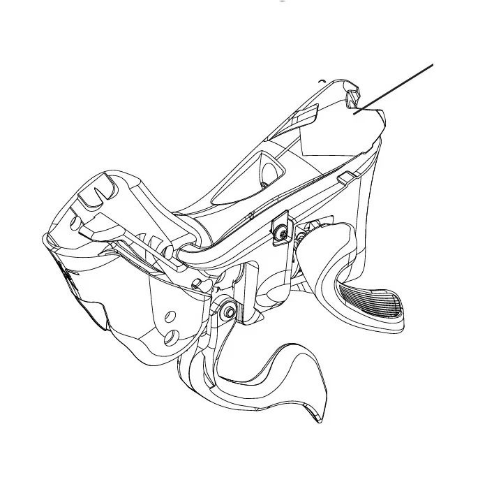 Korpus prawej manetki hamulca tarczowego CAMPAGNOLO EKAR 13V - Image 2