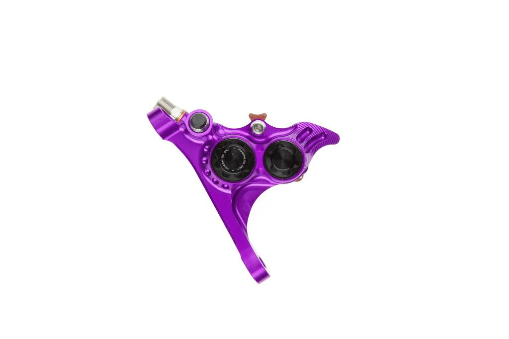Przedni zacisk hamulcowy HOPE RX4+ SL FMF (+20) 70mm 4 tłoczki Mineral Purple