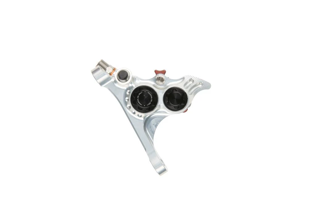 Przedni zacisk hamulcowy HOPE RX4+ SL FMF (+20) 70mm 4 tłoczki Mineral Silver