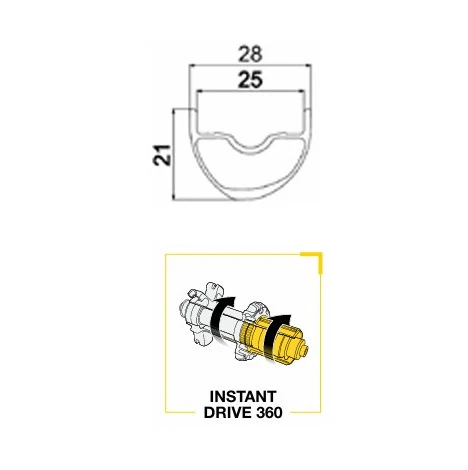 Para kół MAVIC ALLROAD 1 DISC przystosowanych do jazdy bezdętkowej (centralna blokada) - Image 8