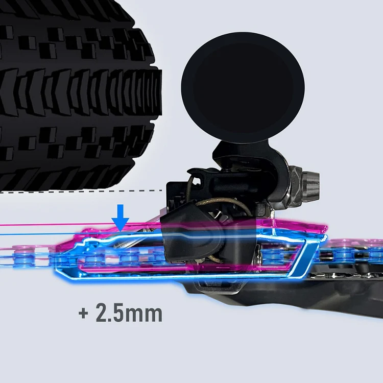 Przerzutka przednia SHIMANO CUES U6030 2x10/11V z zaciskiem 34,9/31,8/28,6 mm - Image 2