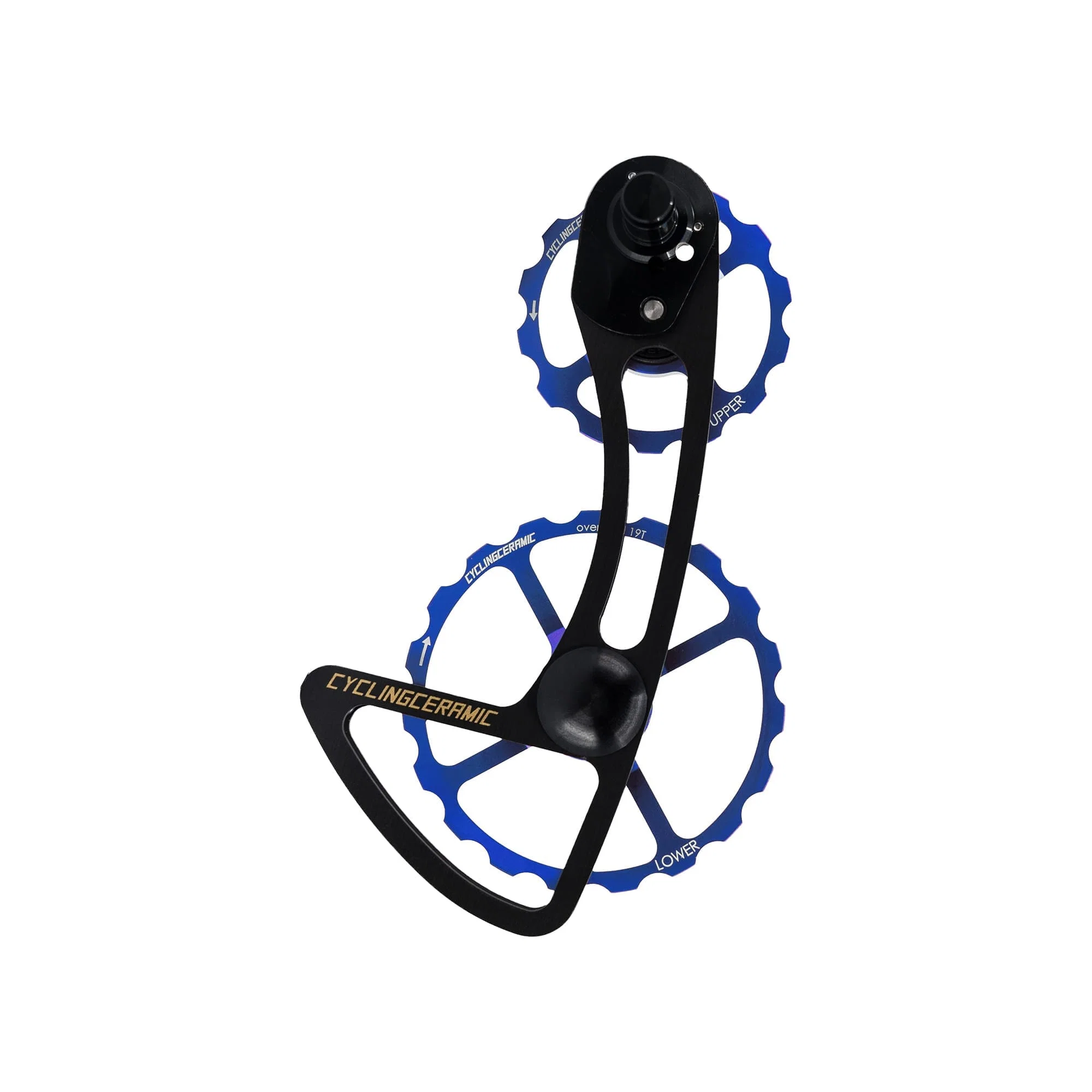 Przerzutka tylna CYCLINGCERAMIC 11 Speed 14/19 Shimano R9100 / R8000 Blue