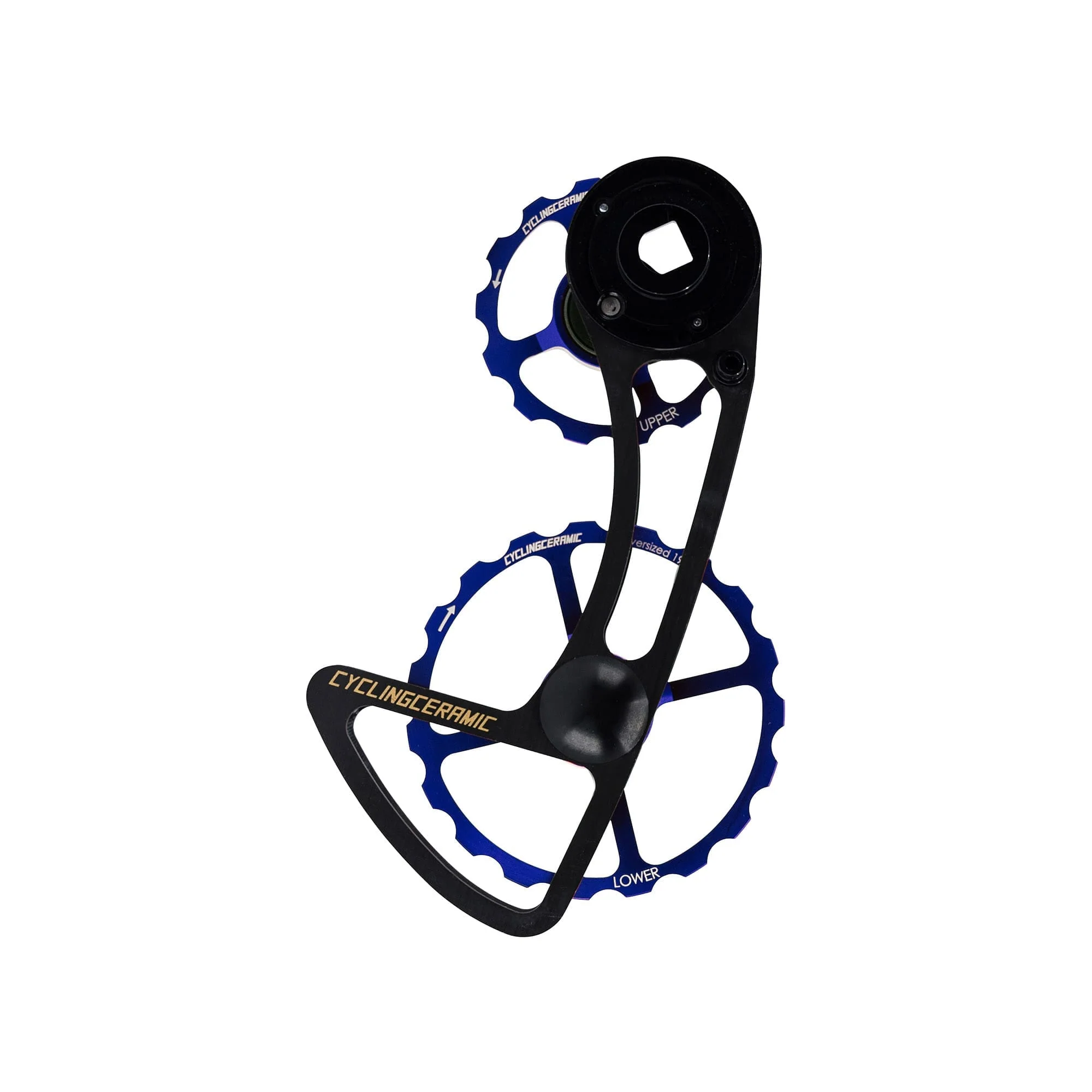Przerzutka tylna CYCLINGCERAMIC 12V Cage 14/19 Sram E-Tap AXS Blue