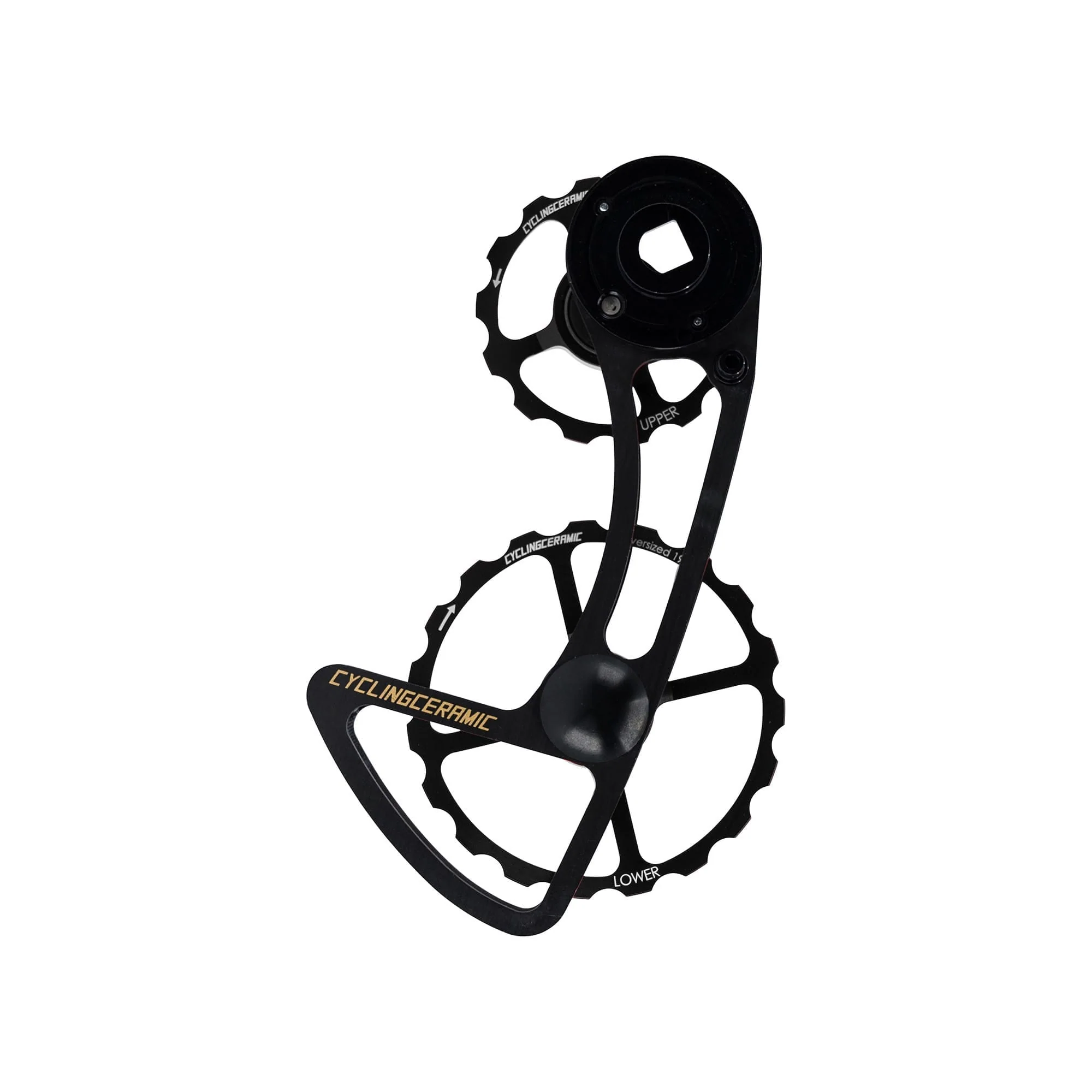 Przerzutka tylna CYCLINGCERAMIC 12V klatka 14/19 Sram E-Tap AXS czarna