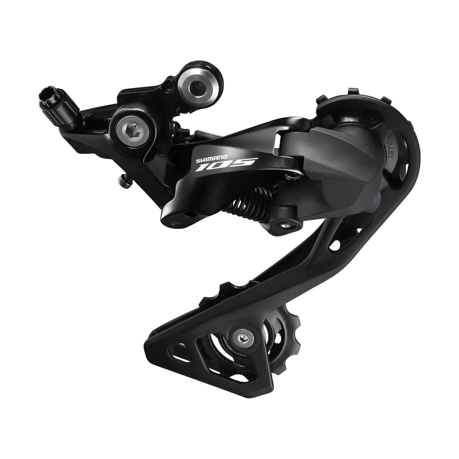 Przerzutka tylna SHIMANO 105 R7000-GS 11-biegowa ze średnim koszykiem, czarna
