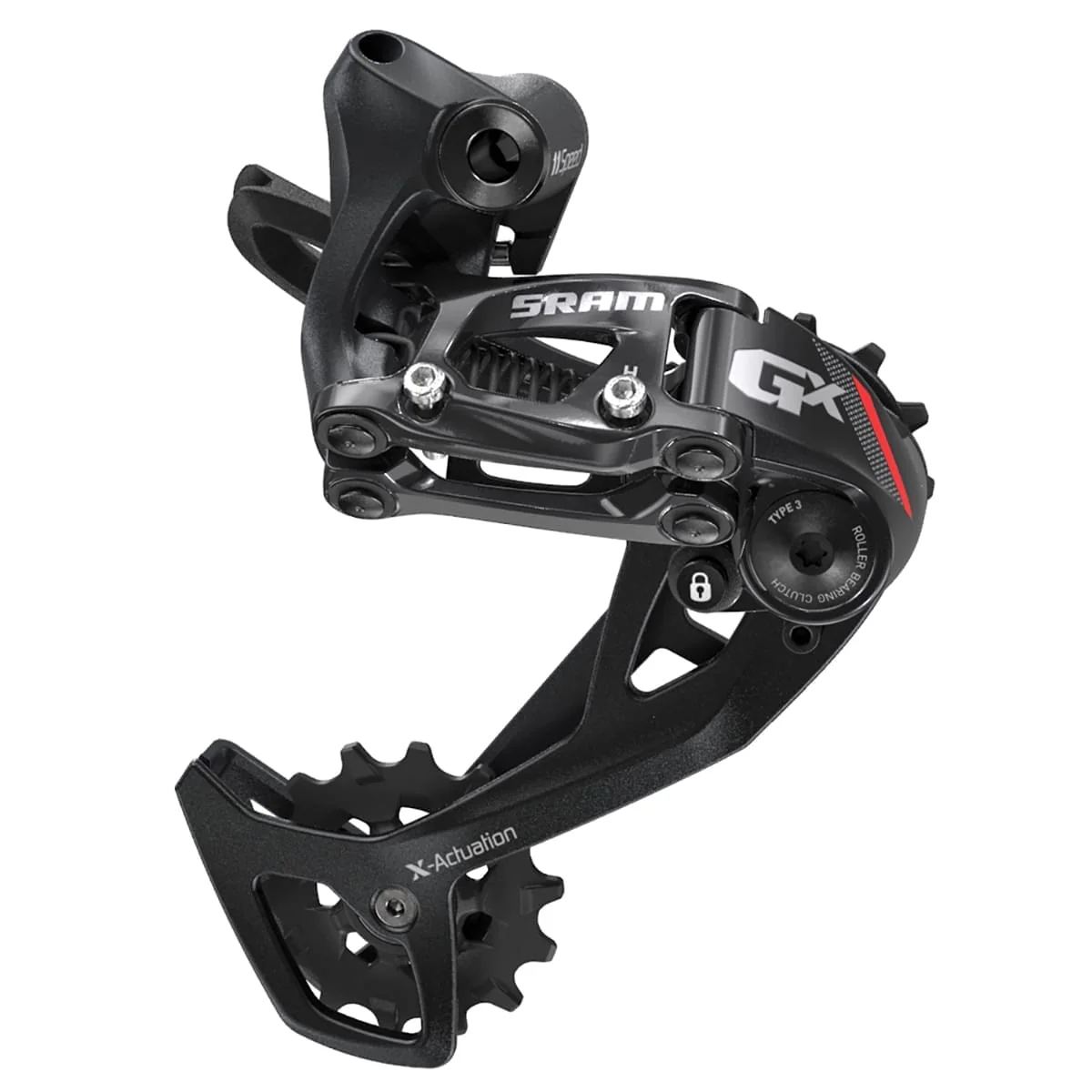 Przerzutka tylna SRAM GX 2x11V z długą klatką, czerwona