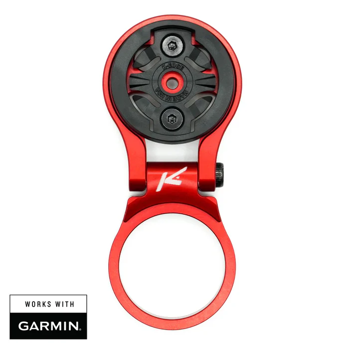 Regulowany wspornik kierownicy dla Garmin K-EDGE MTB GPS czerwony