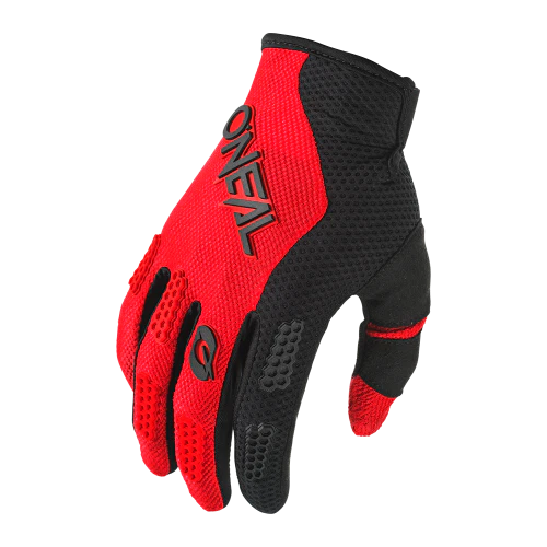 Rękawice juniorskie O'NEAL ELEMENT RACEWEAR czarny/czerwony