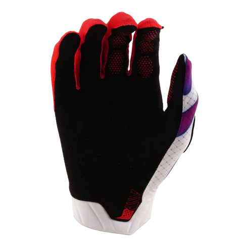 Rękawice juniorskie TROY LEE DESIGNS AIR OVERSPRAY biały/fioletowy - Image 2