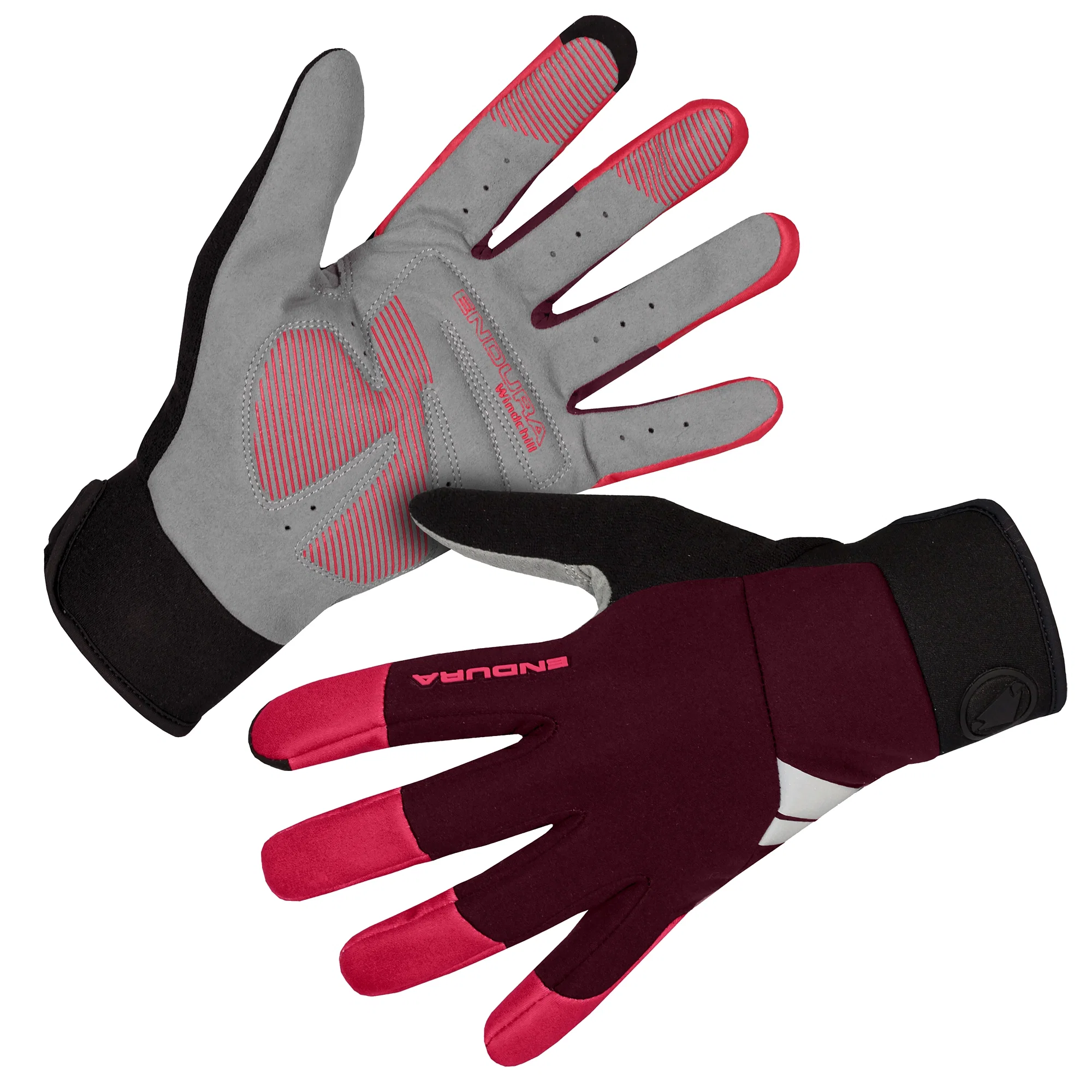 Rękawiczki damskie ENDURA WINDCHILL Bordeaux