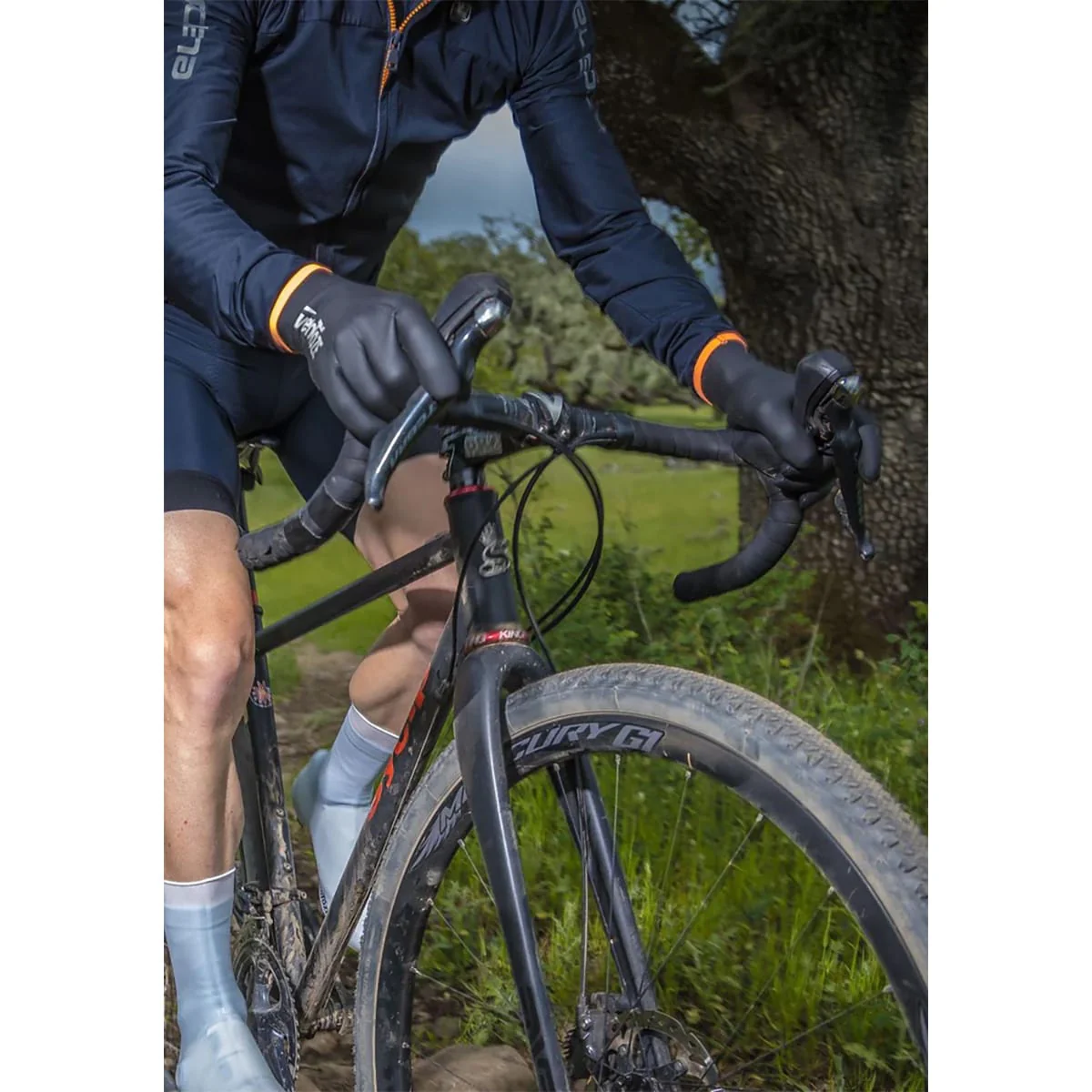 Rękawiczki VELOTOZE NEOPRENE czarno-białe - Image 6