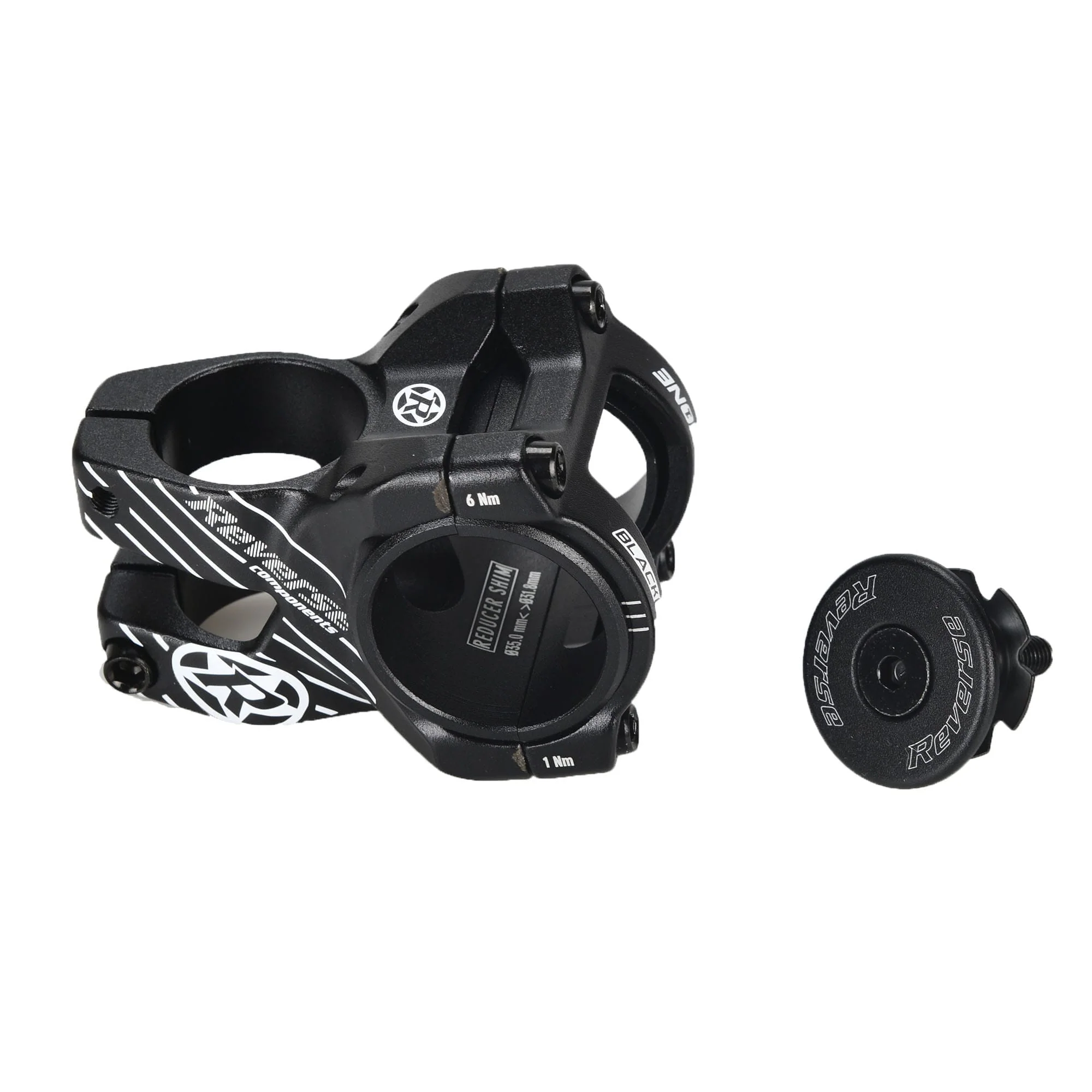REVERSE COMPONENTS BLACK ONE D-2 Stem Black/White - Image 2