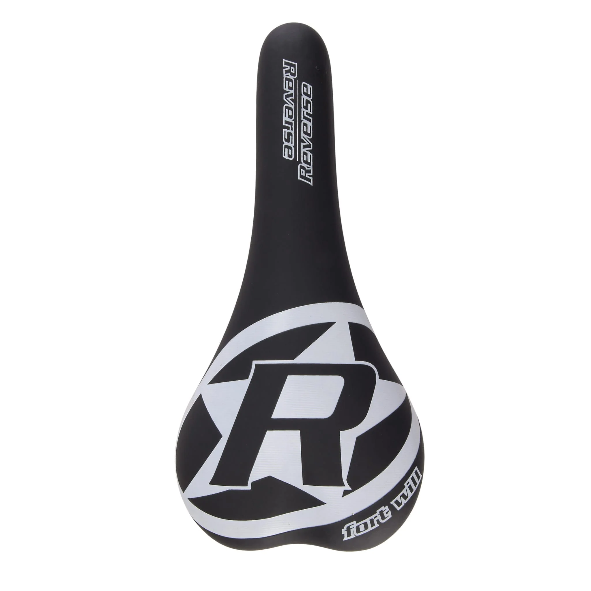 REVERSE COMPONENTS FORT WILL STYLE Rails CrMo Saddle Black/White - Image 2