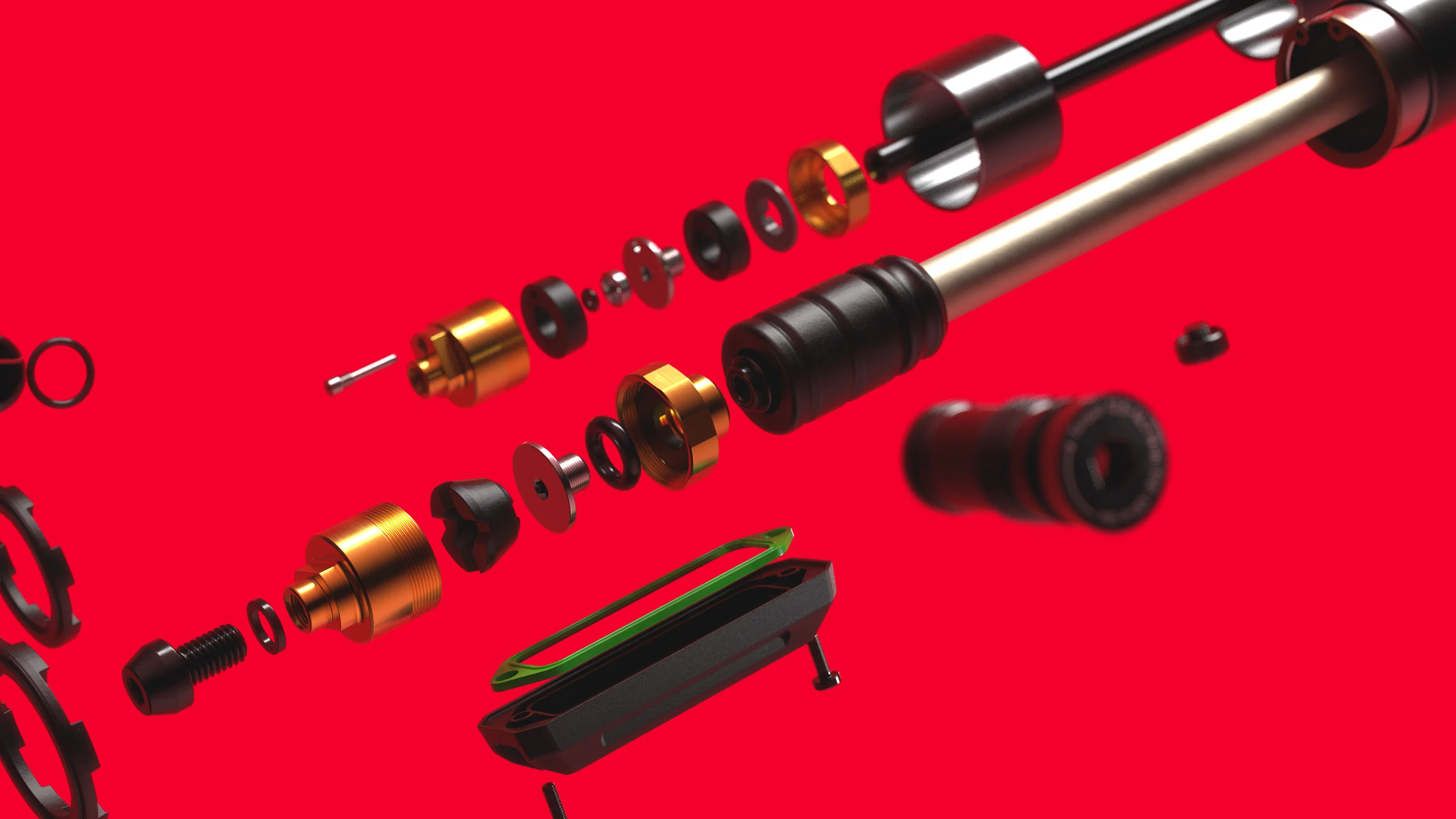 ROCKSHOX BOXXER ULTIMATE CHARGER 3.2 RC2 29" Widelec Axle 20x110mm Boost Red - Image 9