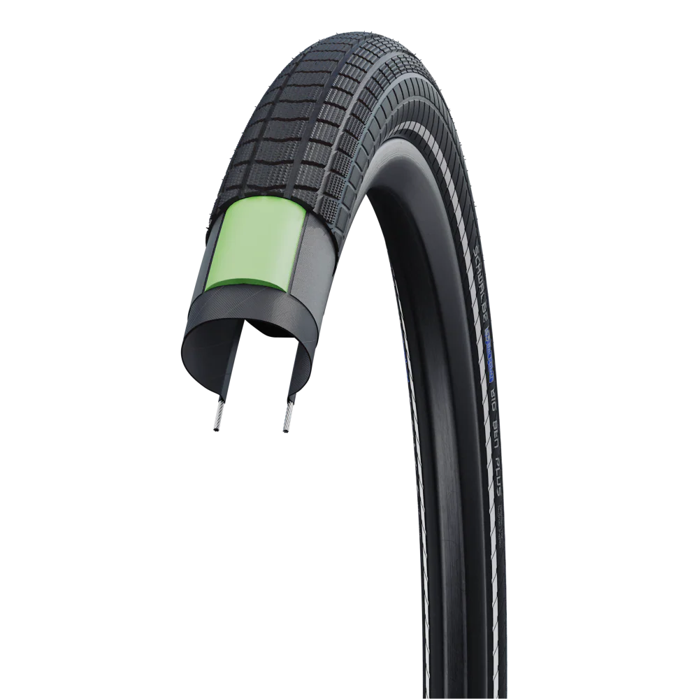 SCHWALBE BIG BEN PLUS 27.5x2.00 ADDIX DD GreenGuard Opona sztywna przystosowana do zastosowania bezdętkowego - Image 3