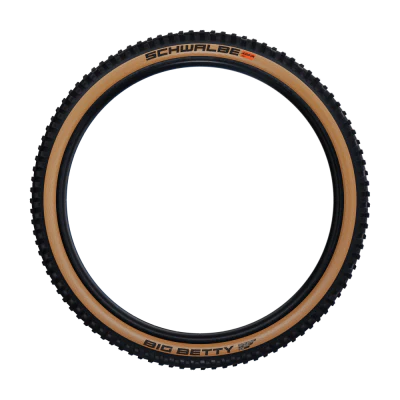 SCHWALBE BIG BETTY 27.5x2.40 ADDIX SOFT SUPERGRAVITY opona bezdętkowa miękka czarna/brązowa - Image 2