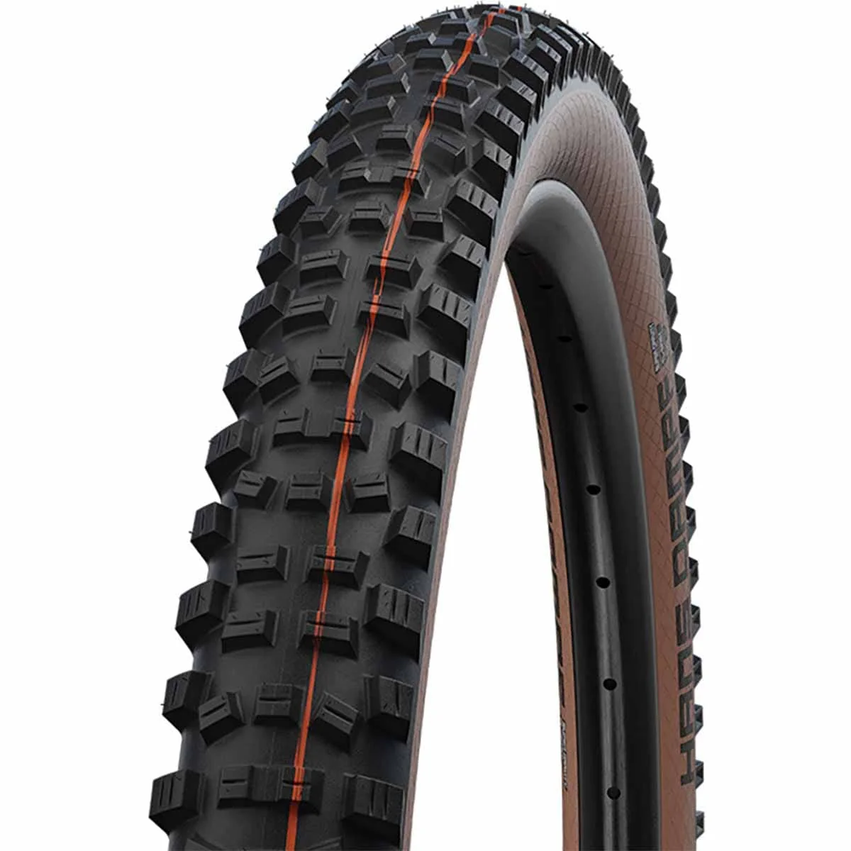 SCHWALBE HANS DAMPF 27.5x2.35 ADDIX SOFT SUPERTRAIL Tubeless Ready Miękka opona czarna/brązowa
