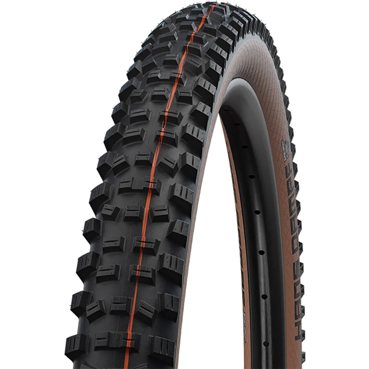 SCHWALBE HANS DAMPF 29x2.60 ADDIX SOFT SUPERTRAIL Opona bezdętkowa, miękka, czarna/brązowa