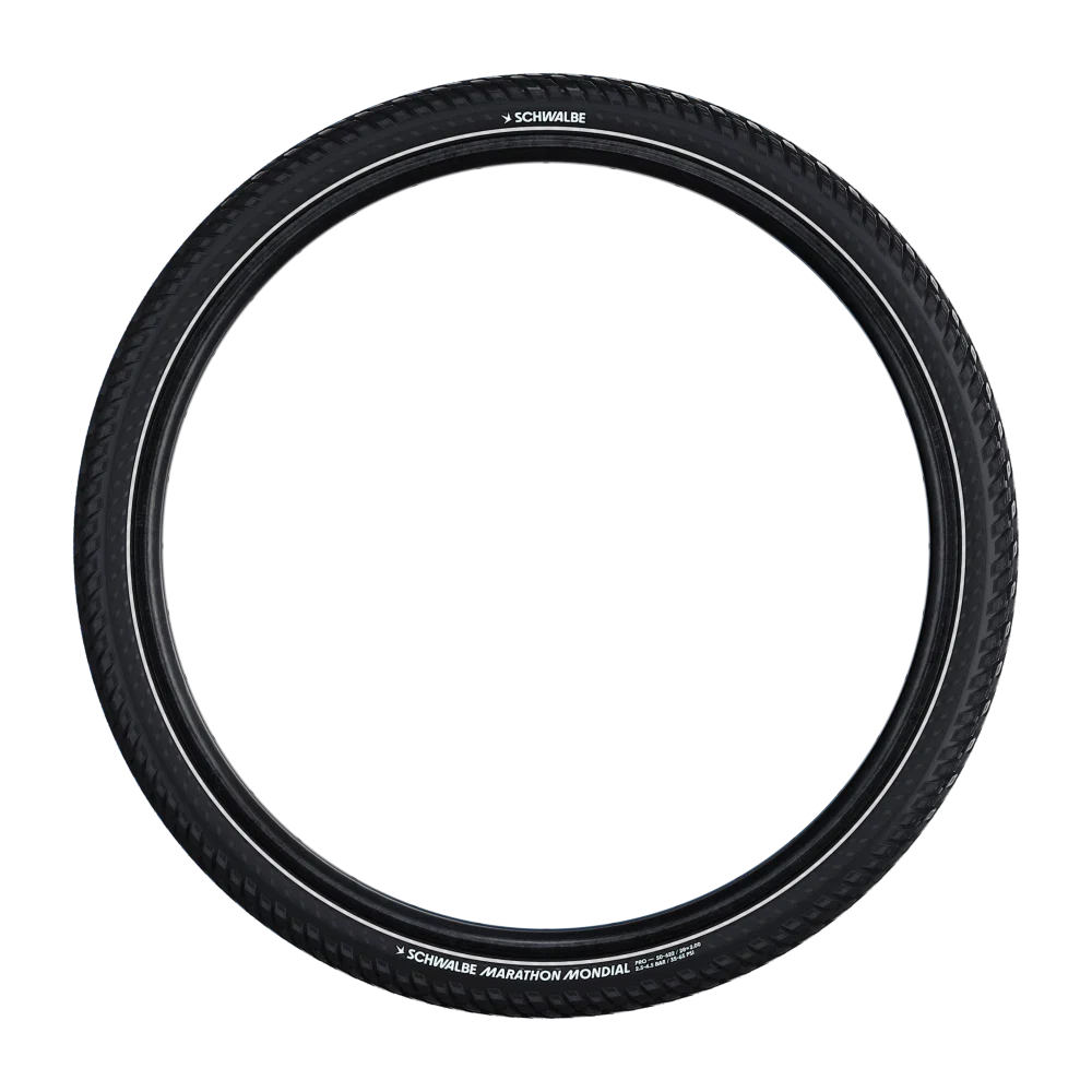 SCHWALBE MARATHON MONDIAL 650x57 ADDIX V-Guard Reflex TubeType Miękka opona czarna - Image 3