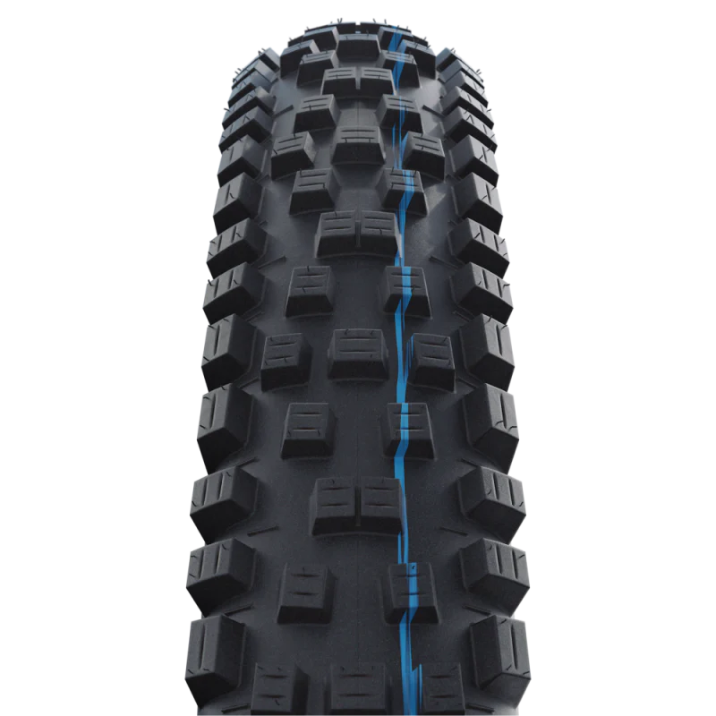 SCHWALBE NOBBY NIC 29x2.40 ADDIX SPEEDGRIP SUPERRACE opona bezdętkowa miękka czarna/brązowa - Image 2