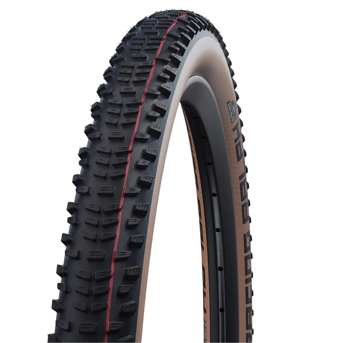 SCHWALBE RACING RALPH 29x2.35 ADDIX SPEED SUPERRACE Tubeless Ready Miękka opona czarna/brązowa