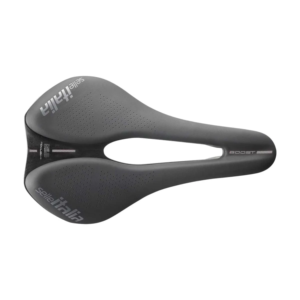 SELLE ITALIA NOVUS EVO BOOST SUPERFLOW L Szyny Ti316 czarny/szary
