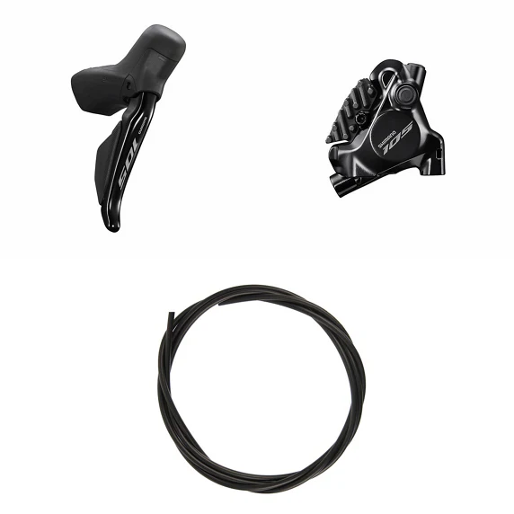 SHIMANO 105 R7170 12V z płaskim mocowaniem, bezluzową prostą dźwignią i tylnym zaciskiem