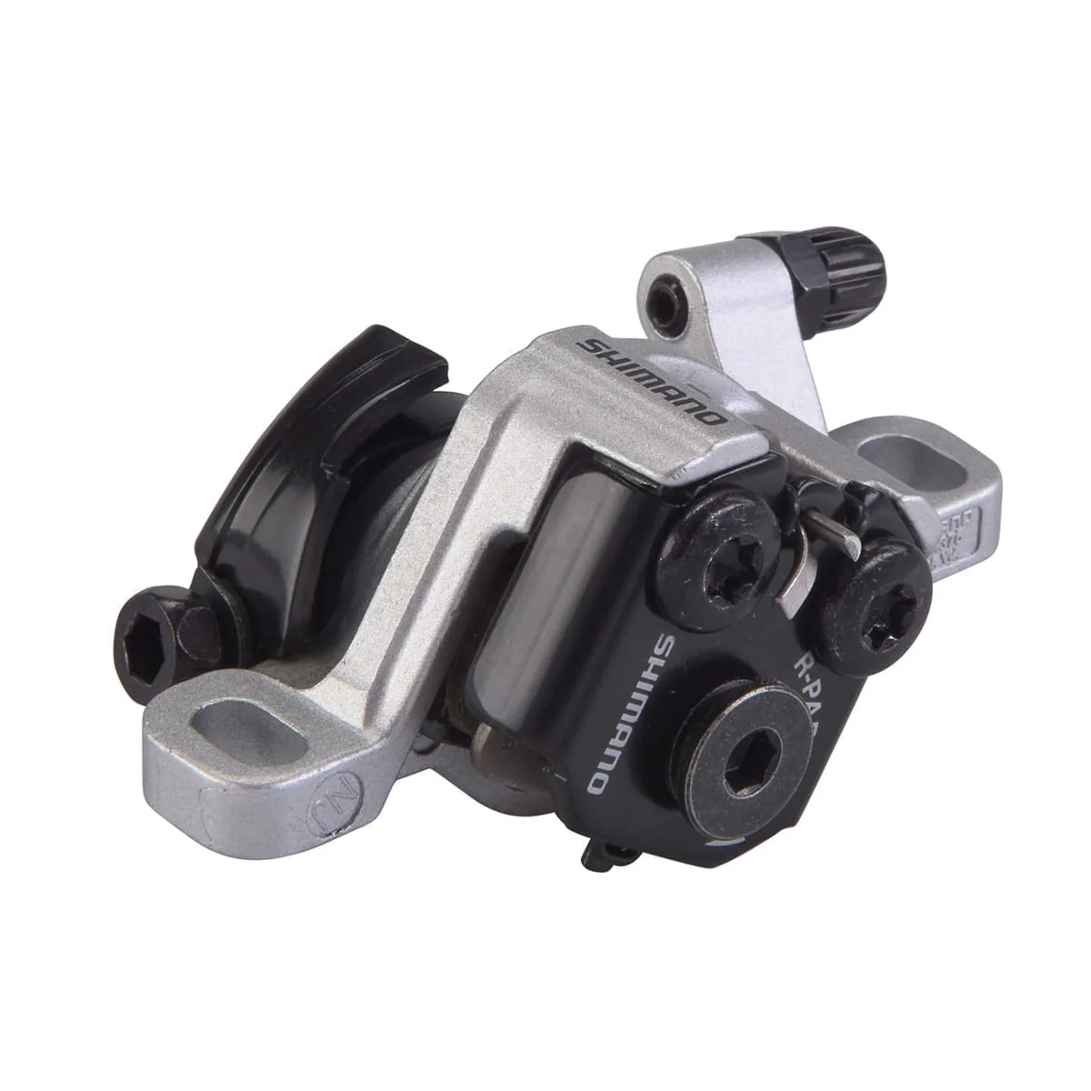 SHIMANO ALIVIO BR-M375 Srebrny zacisk hamulca tarczowego z linką przód/tył - Image 2