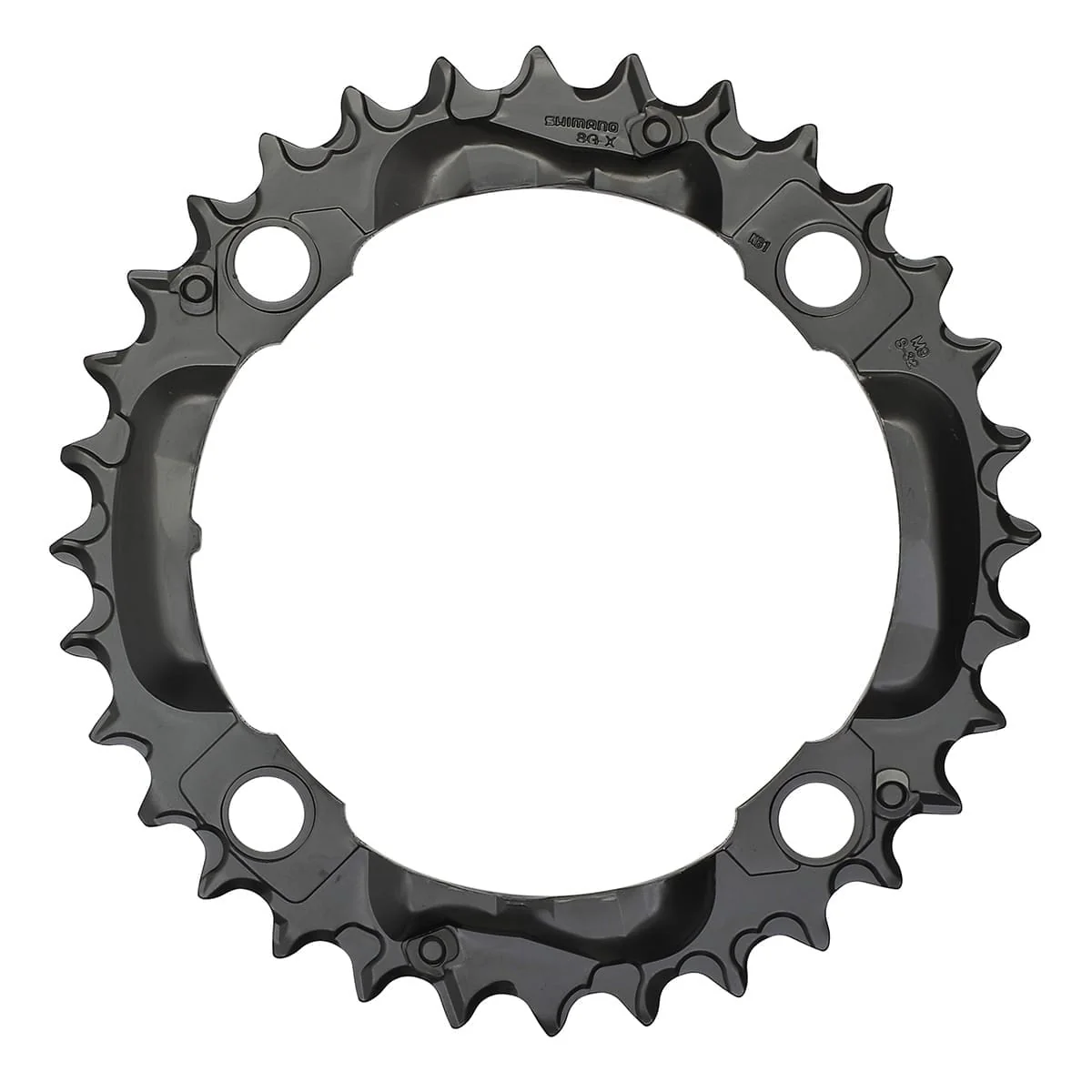 SHIMANO DEORE M590 9V 4-otworowa pośrednia tarcza łańcuchowa 104 mm czarna