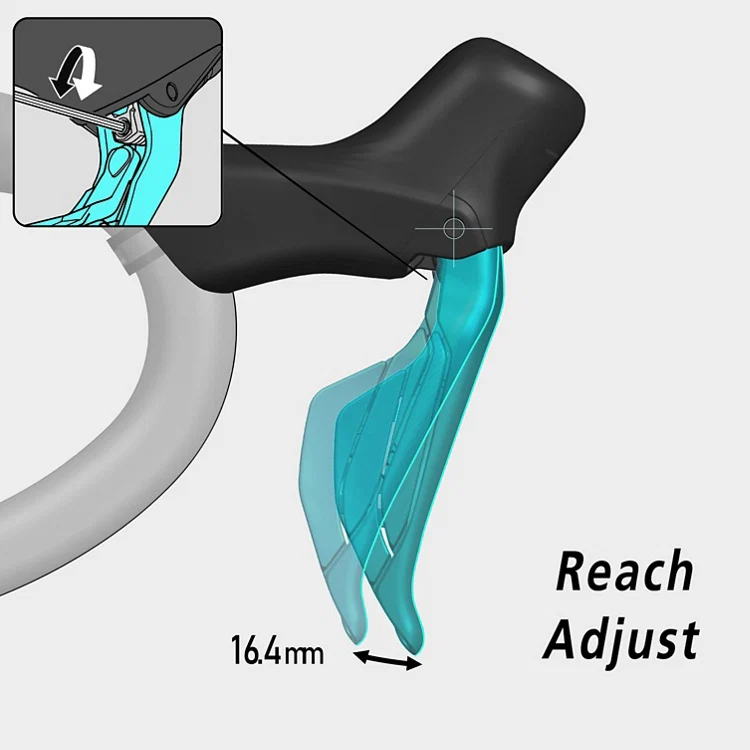 Lewa dźwignia i zacisk przedni SHIMANO GRX 717 Mono - Image 2