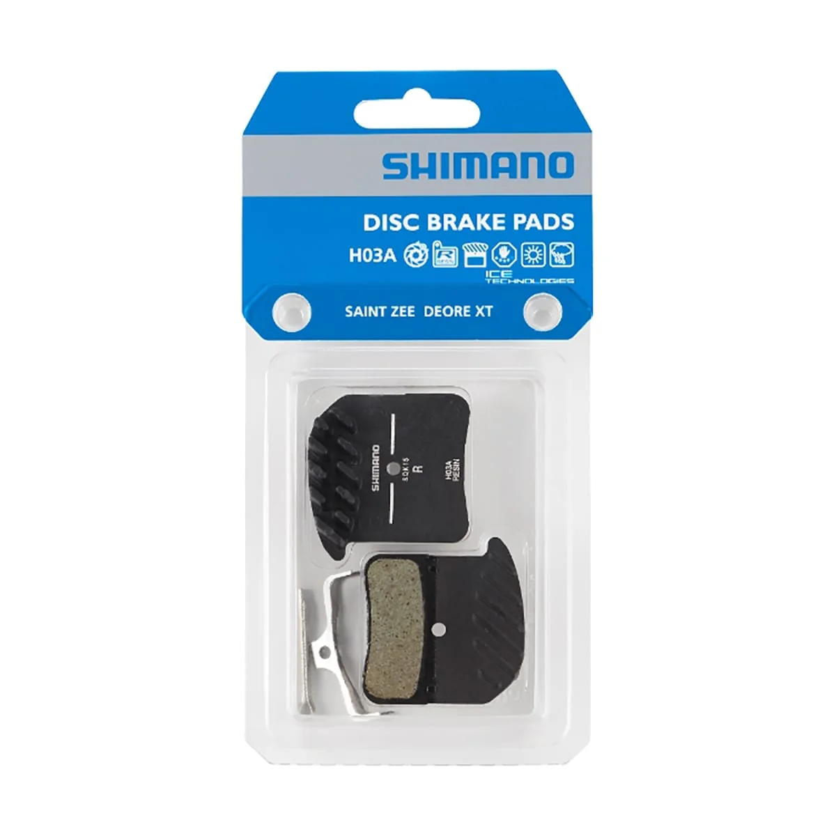 SHIMANO H03A 4 tłoki SAINT / XT 8020 / ZEE Wentylowane klocki organiczne - Image 3