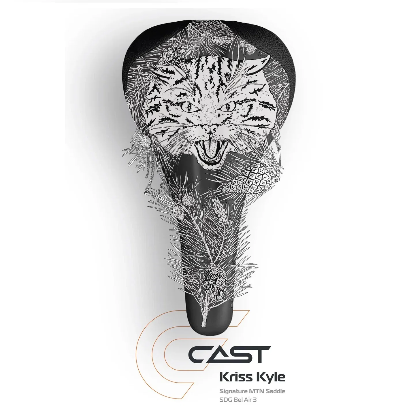 Siodełko SDG CAST SCOTTISH WILDCAT Kriss Kyle Signature Rails Lux Alloy - Image 5